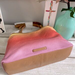 ! Large ! Lucky Brand Holi Ombré Satchel ✨ Sunrise Gradient | many compartments!